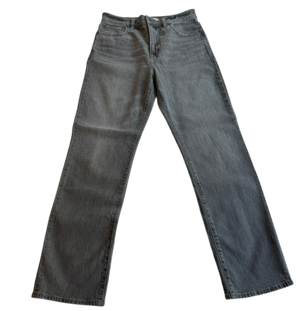 NWT Madewell The 90s Straight Jeans Womens 28 Gray High Rise Denim